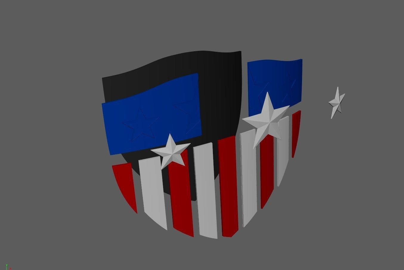 Captain America Original Shield 3D print model_3
