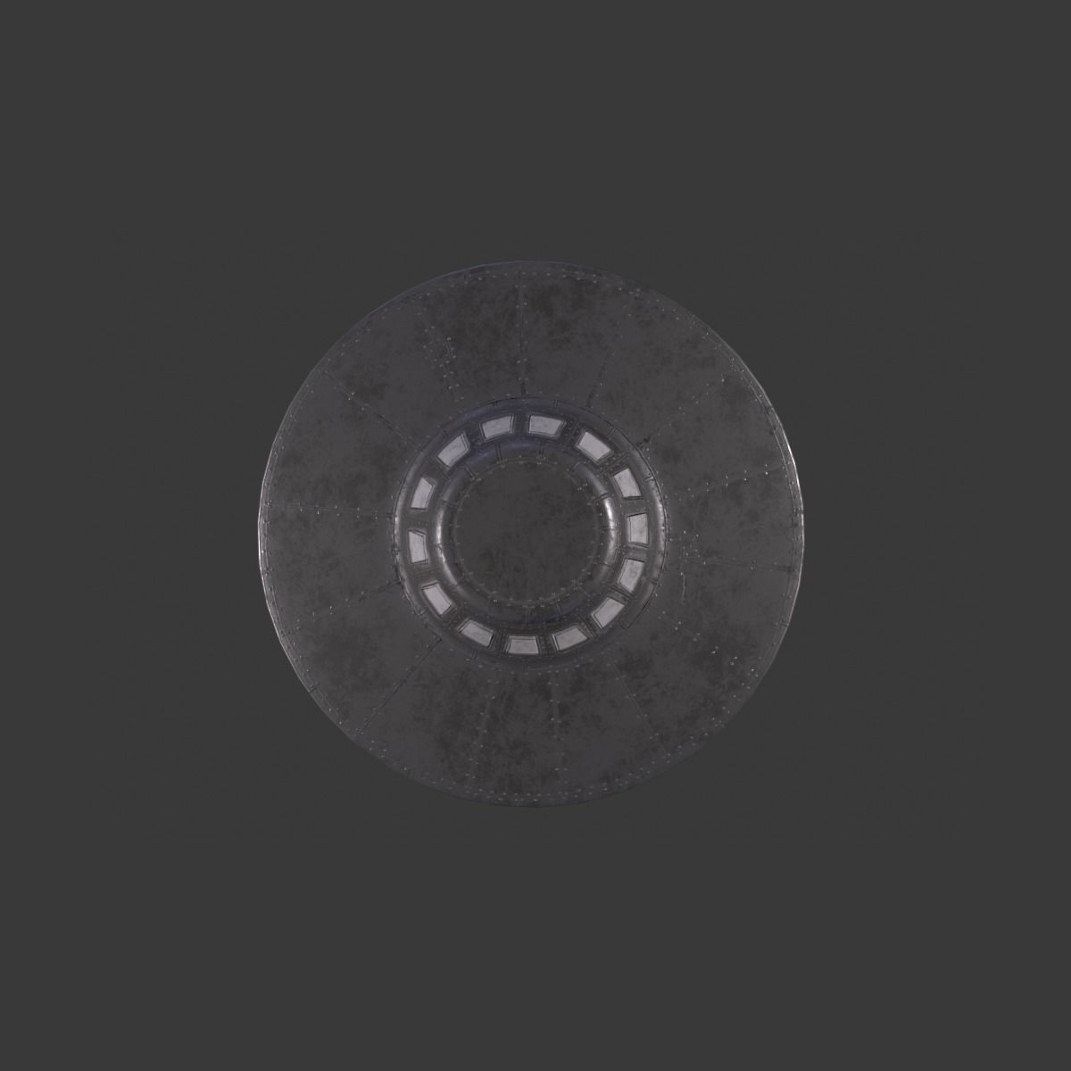 UFO Spaceship Low-poly 3D model_5