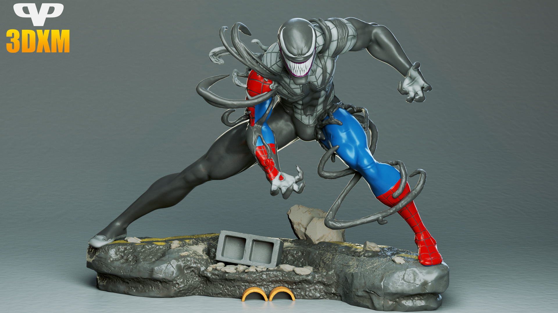 Venom Take Over Spider-Man Maximum Venom for 3D Printing STL 3D print model_2