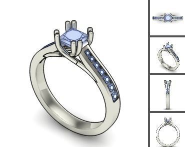 3d 85 models female ring 3D print model 3D print model_60