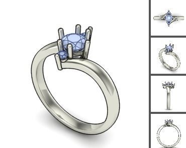 3d 85 models female ring 3D print model 3D print model_9