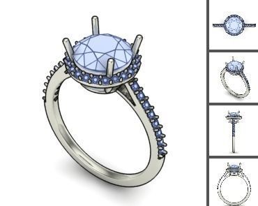 3d 85 models female ring 3D print model 3D print model_10