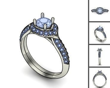 3d 85 models female ring 3D print model 3D print model_20