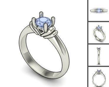 3d 85 models female ring 3D print model 3D print model_32