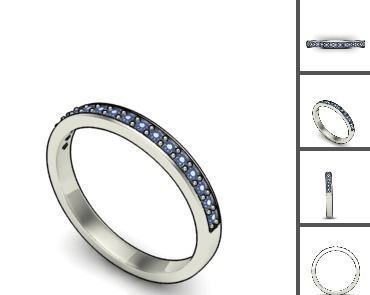 3d 85 models female ring 3D print model 3D print model_16