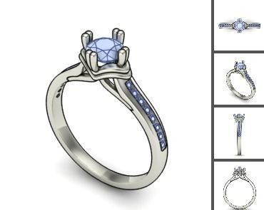 3d 85 models female ring 3D print model 3D print model_26