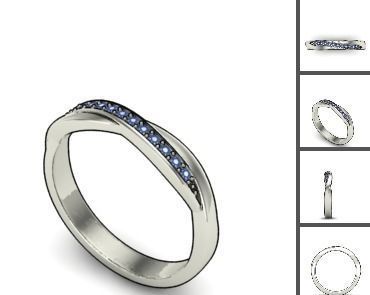 3d 85 models female ring 3D print model 3D print model_46