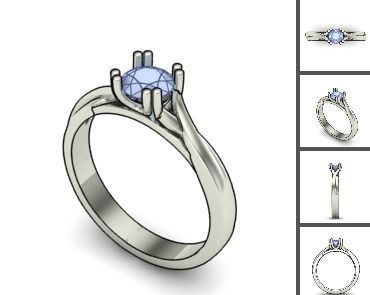 3d 85 models female ring 3D print model 3D print model_43