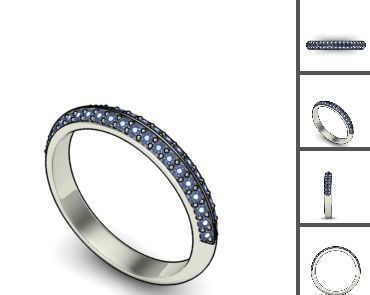 3d 85 models female ring 3D print model 3D print model_34