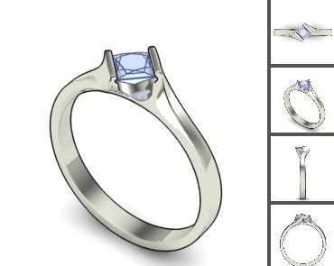 3d 85 models female ring 3D print model 3D print model_68