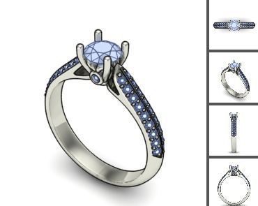 3d 85 models female ring 3D print model 3D print model_28