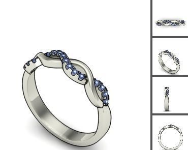 3d 85 models female ring 3D print model 3D print model_38