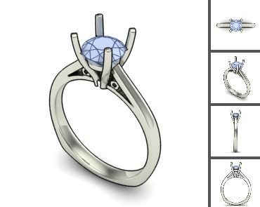 3d 85 models female ring 3D print model 3D print model_11