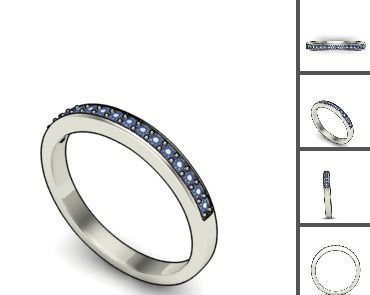 3d 85 models female ring 3D print model 3D print model_49