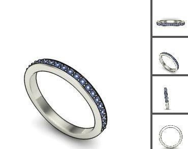 3d 85 models female ring 3D print model 3D print model_54