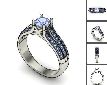 3d 85 models female ring 3D print model 3D print model_12