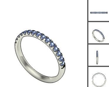 3d 85 models female ring 3D print model 3D print model_56