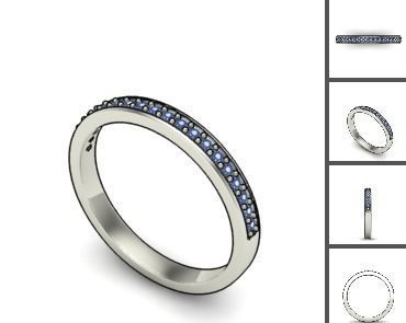 3d 85 models female ring 3D print model 3D print model_24