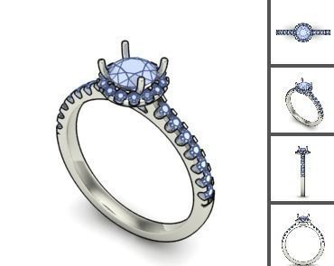 3d 85 models female ring 3D print model 3D print model_33