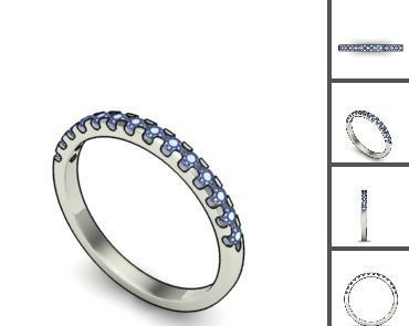 3d 85 models female ring 3D print model 3D print model_36