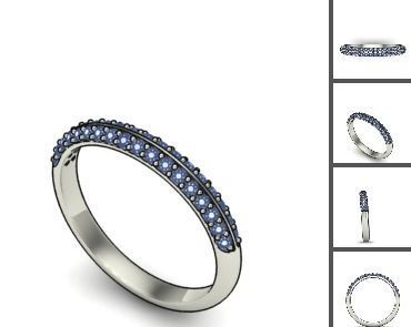 3d 85 models female ring 3D print model 3D print model_14