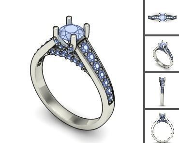 3d 85 models female ring 3D print model 3D print model_29