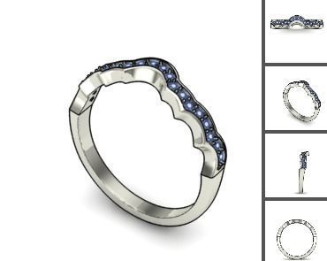 3d 85 models female ring 3D print model 3D print model_31