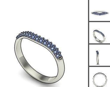 3d 85 models female ring 3D print model 3D print model_22