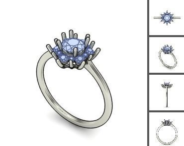 3d 85 models female ring 3D print model 3D print model_18