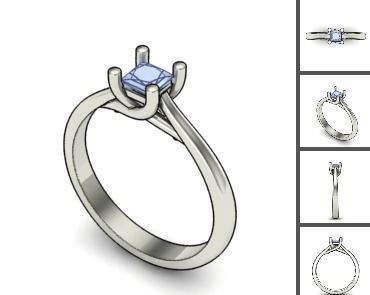 3d 85 models female ring 3D print model 3D print model_57