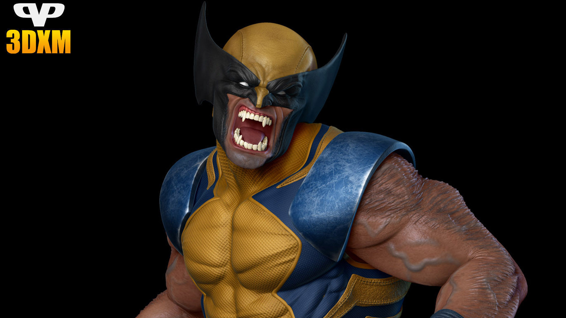 Wolverine for 3D Printing STL 3D print model_5