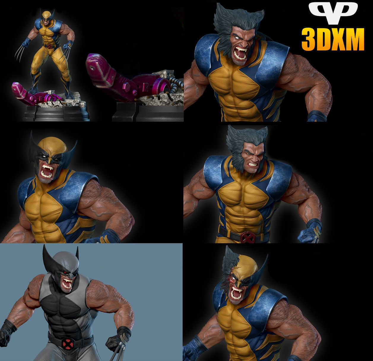 Wolverine for 3D Printing STL 3D print model_1