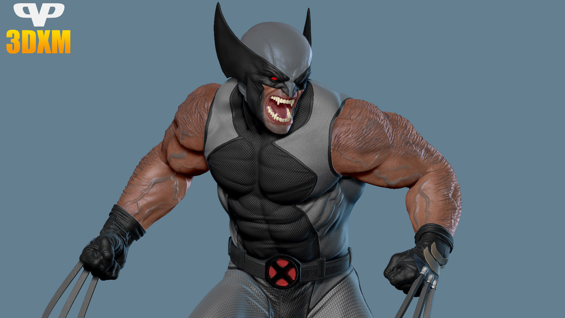 Wolverine for 3D Printing STL 3D print model_2