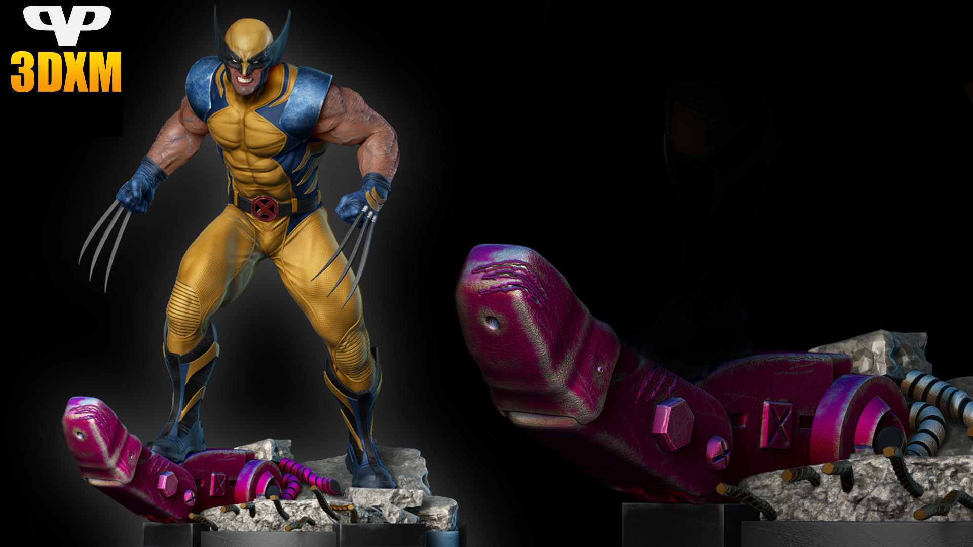 Wolverine for 3D Printing STL 3D print model_7