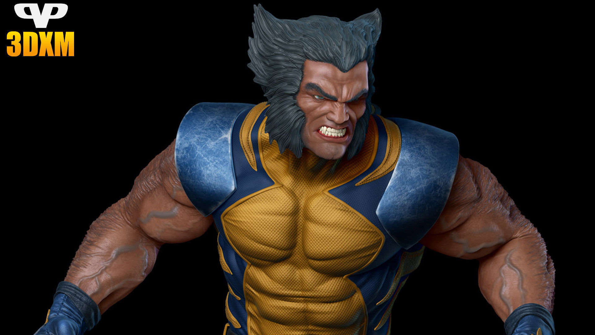 Wolverine for 3D Printing STL 3D print model_6