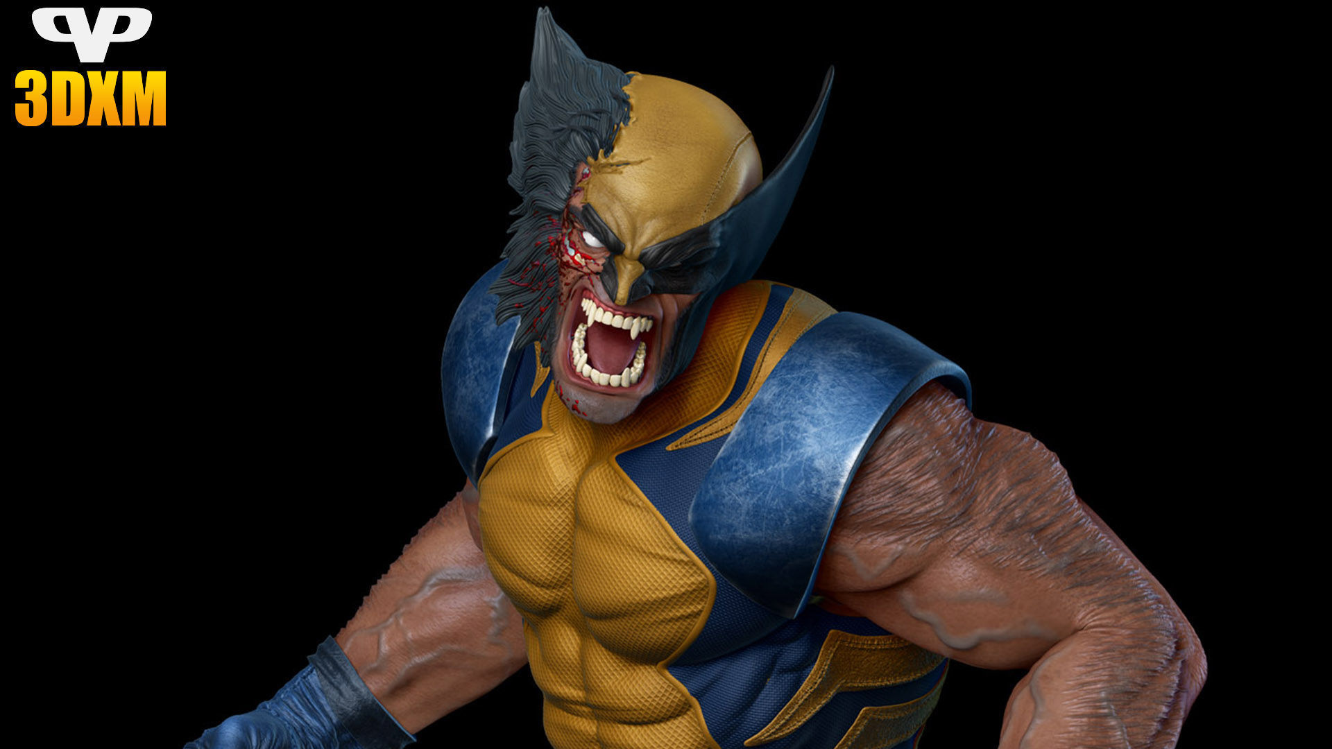 Wolverine for 3D Printing STL 3D print model_4