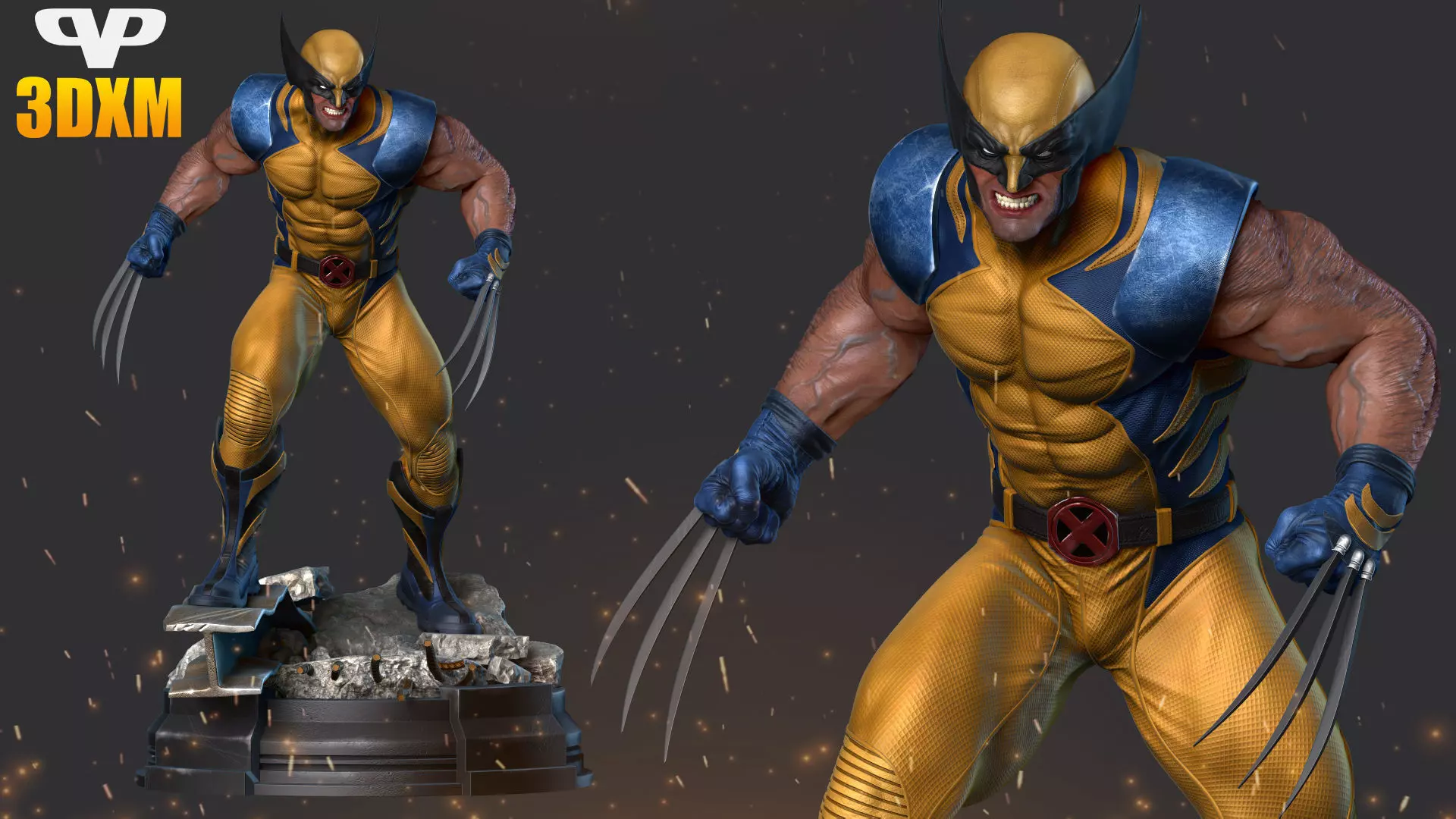 Wolverine for 3D Printing STL 3D print model_0