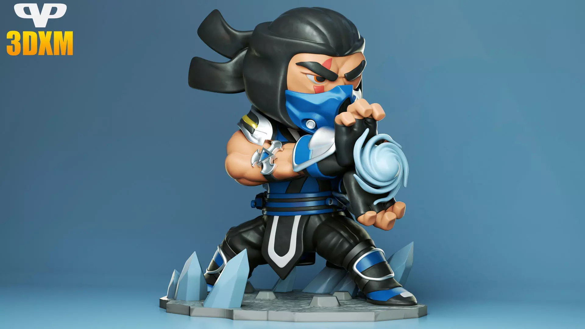 Sub-Zero Chibi for 3D Printing STL 3D print model_0