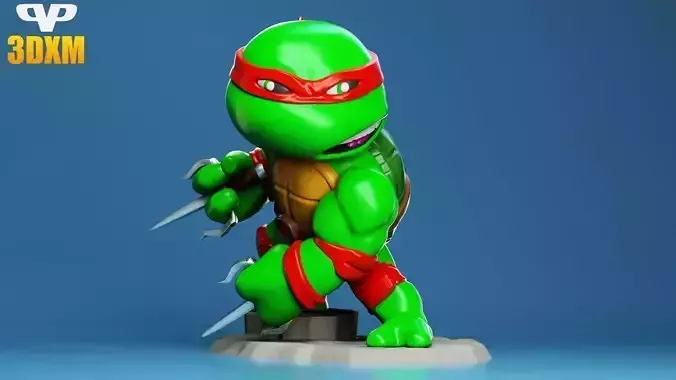 Raphael TMNT Chibi for 3D Printing STL