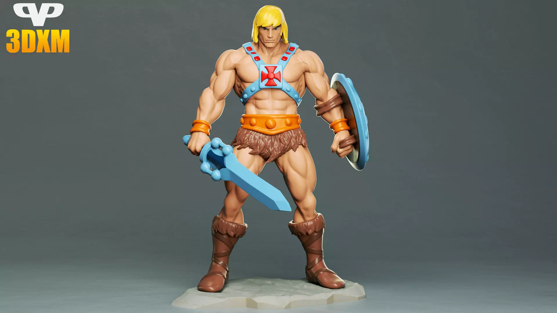 He-Man for 3D Printing STL 3D print model_0