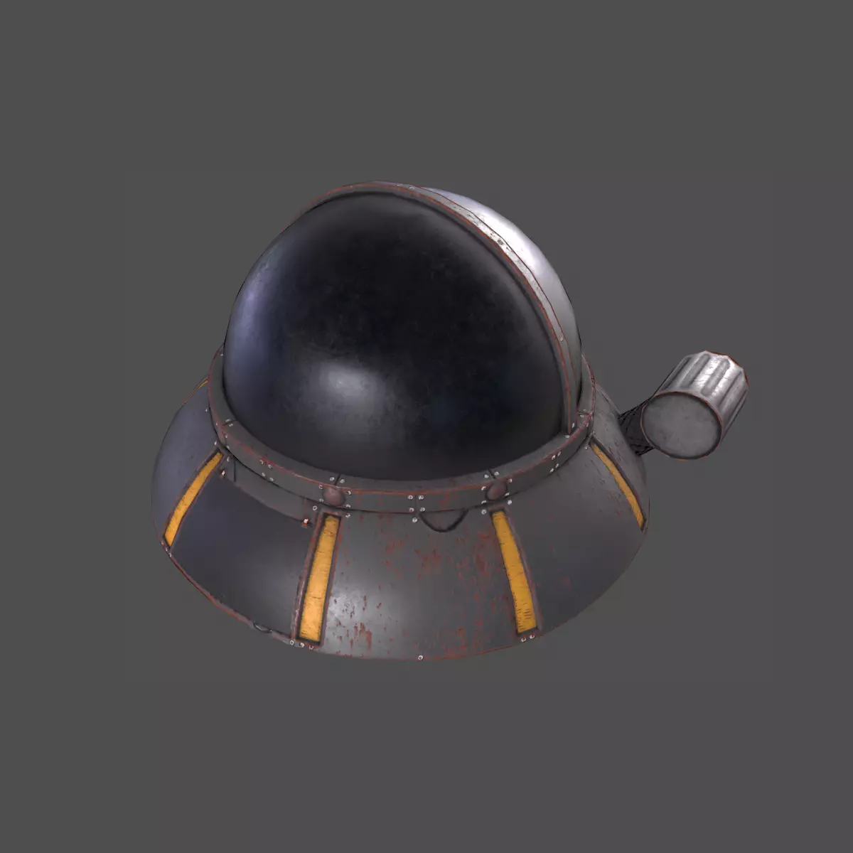 UFO Rick and Morty Low-poly 3D model_0