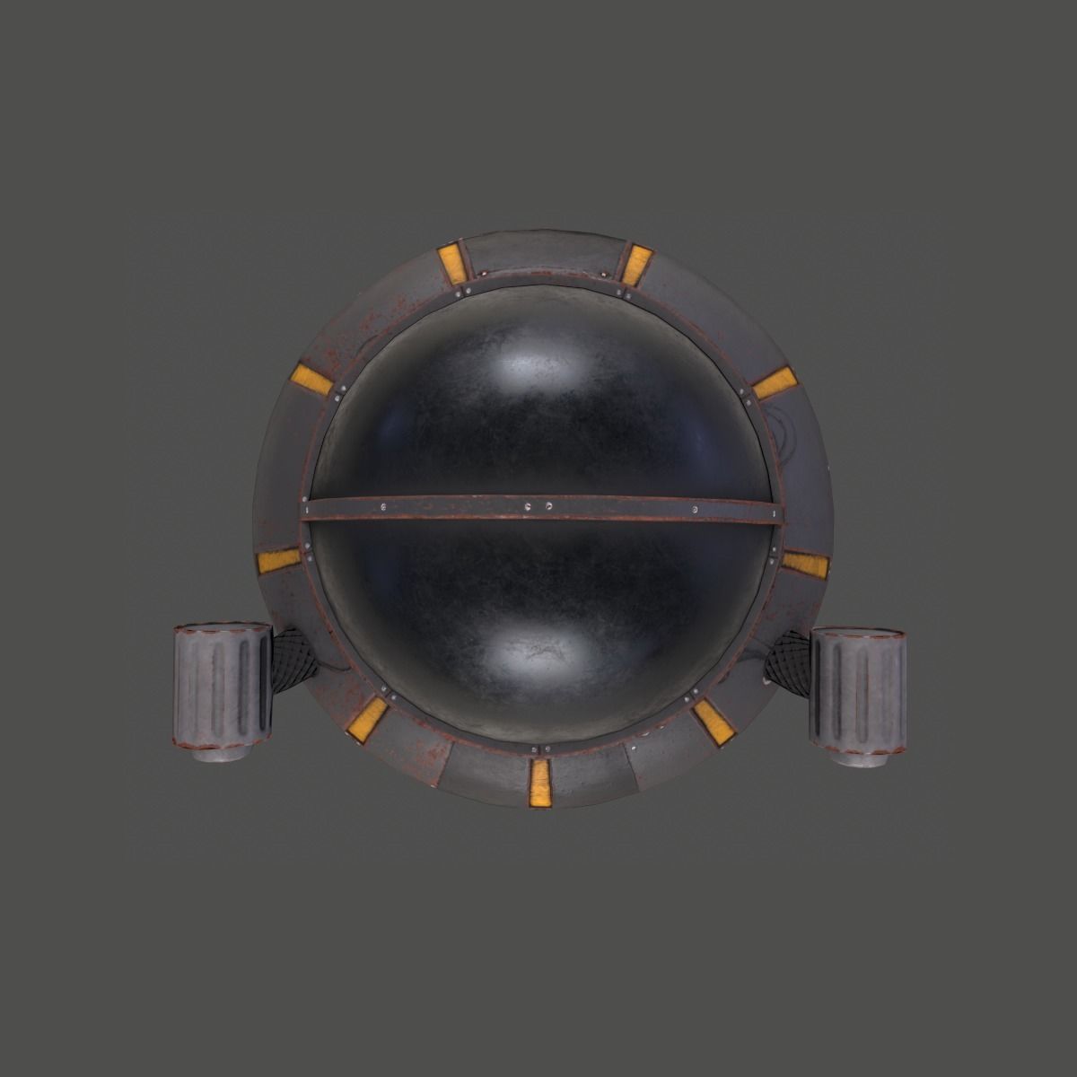 UFO Rick and Morty Low-poly 3D model_4