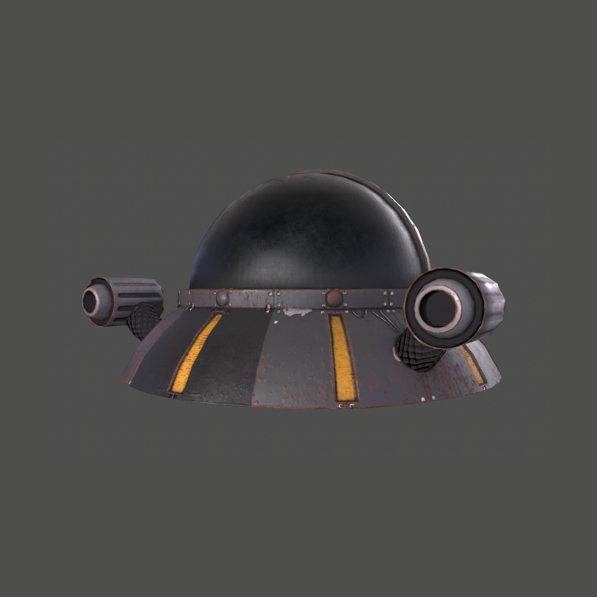 UFO Rick and Morty Low-poly 3D model_5