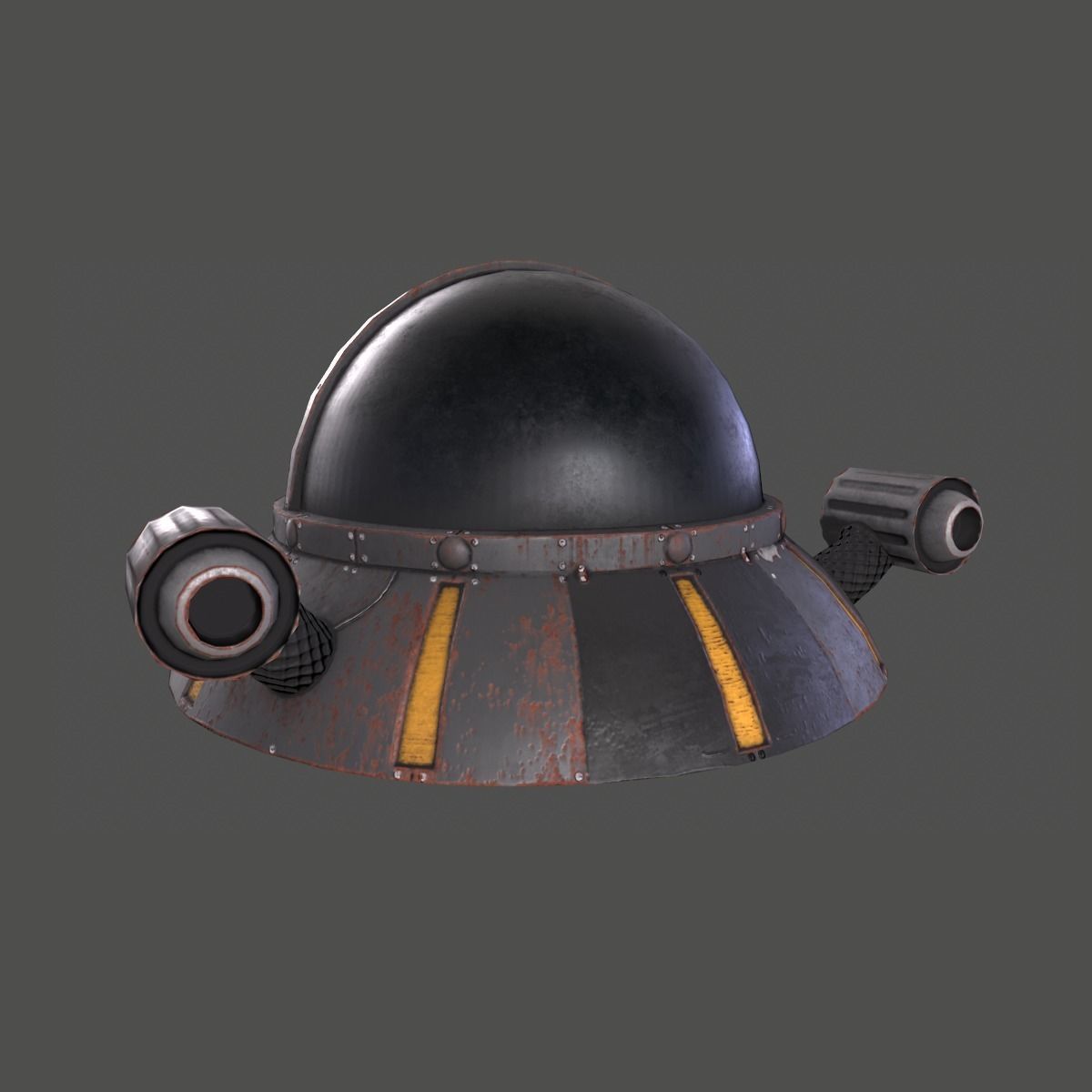 UFO Rick and Morty Low-poly 3D model_3