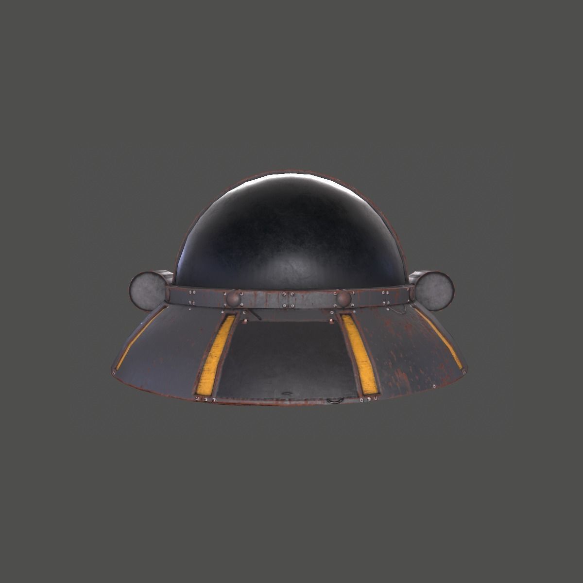 UFO Rick and Morty Low-poly 3D model_2