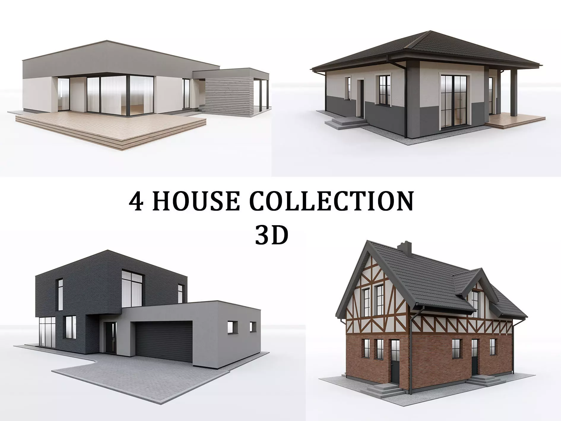 3D House collection archicad sketchup and lumion 3D model_0