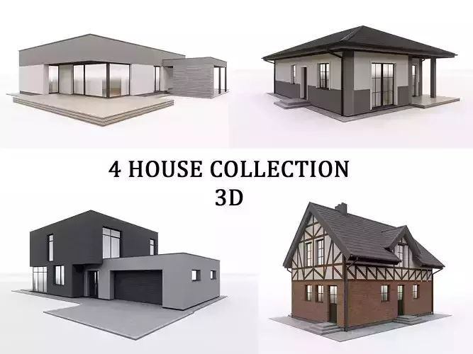 3D House collection archicad sketchup and lumion 3D model