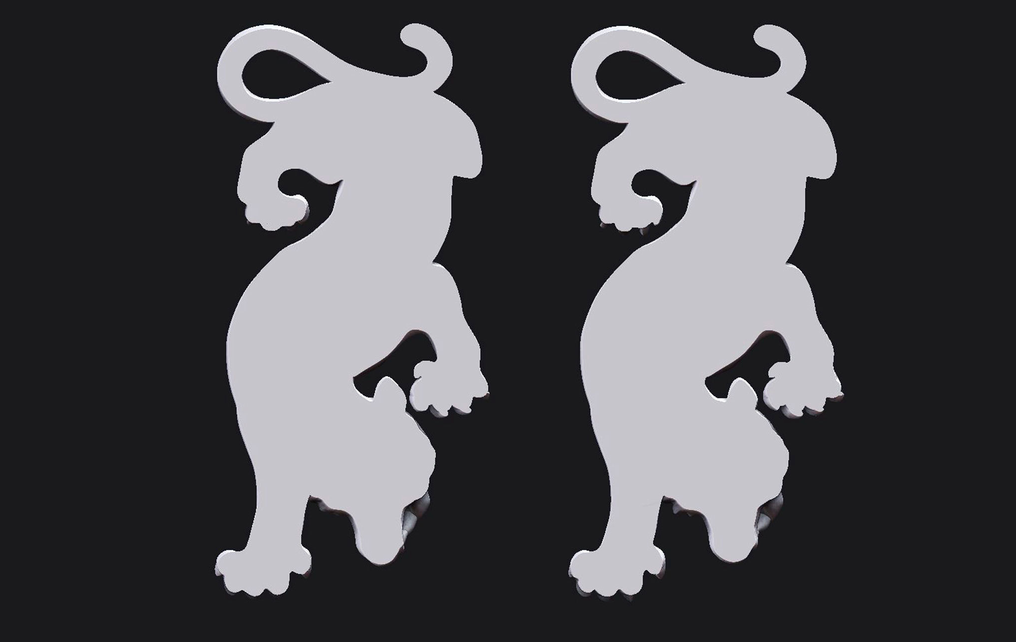 Descending Tiger 3D print model_10