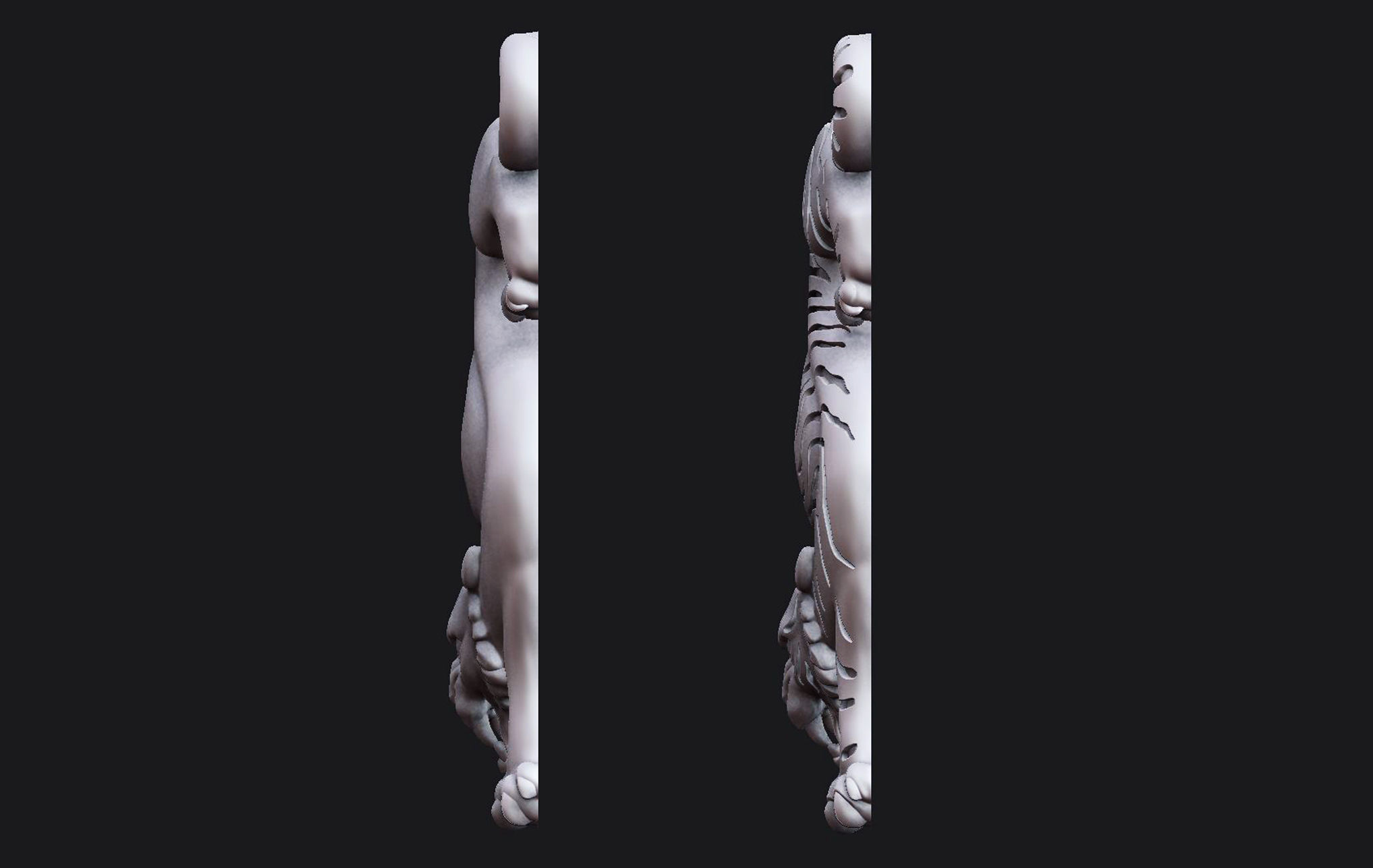 Descending Tiger 3D print model_9