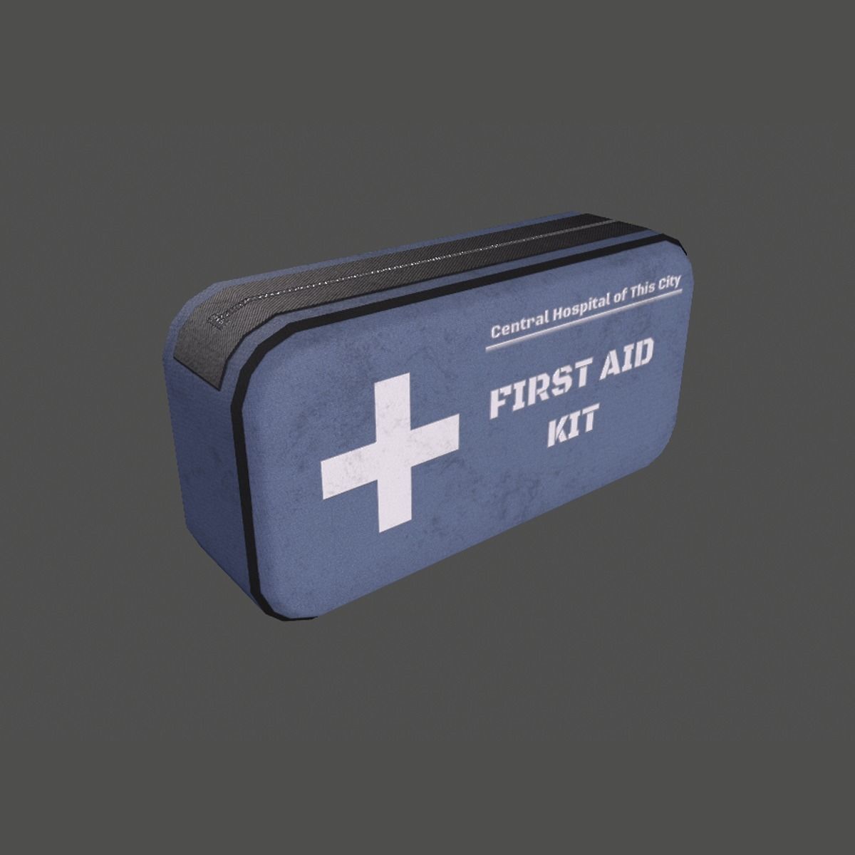 First Aid Bag Low-poly 3D model_5